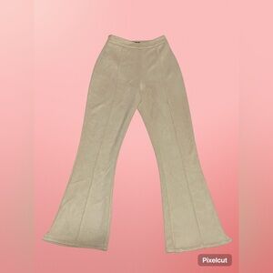 PrettyLittleThing Beige Flare Pants